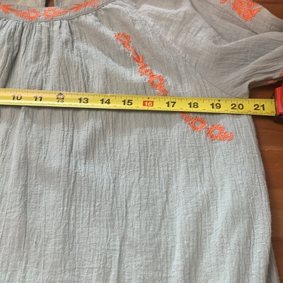 Hayden 100% Cotton Dress Light Green Bohemian Vibe Lined Lightweight - Picture 9 of 10